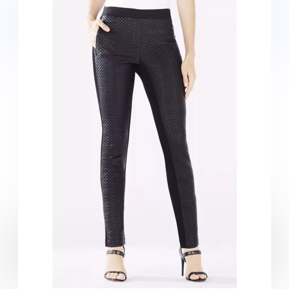 BCBGMAXAZRIA | Nicolas Quilted Pants SIZE XXS Faux Leather NFB2F696/B518A